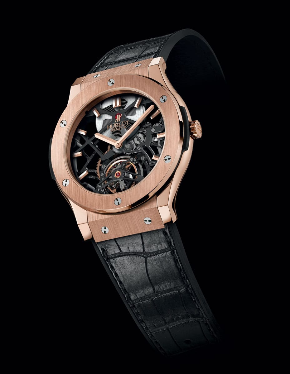 Hublot Classic Fusion Tourbillon Skeleton King Gold - Lionel Meylan Vevey