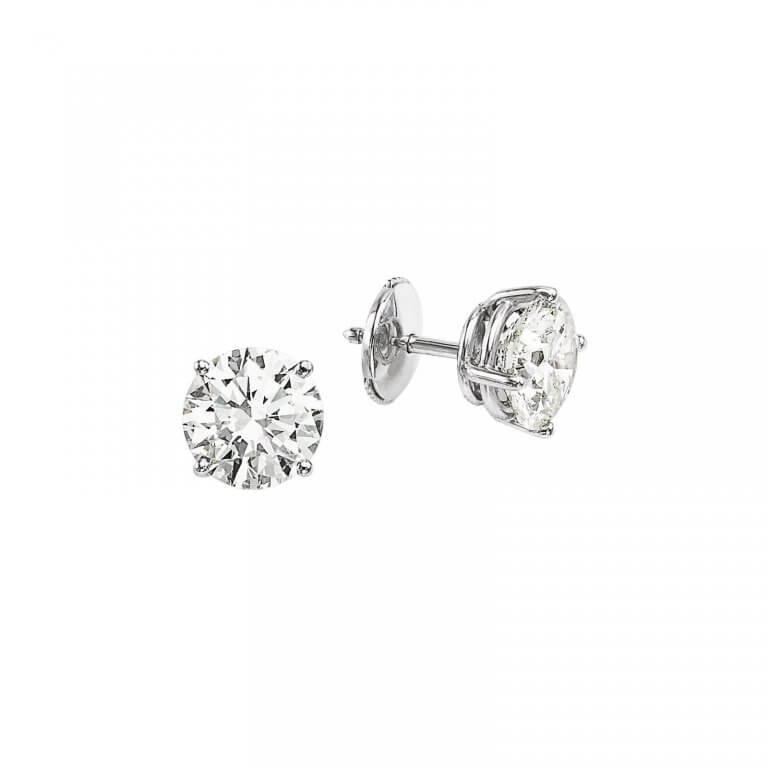 Lionel Meylan Créations - Earrings set with white diamonds