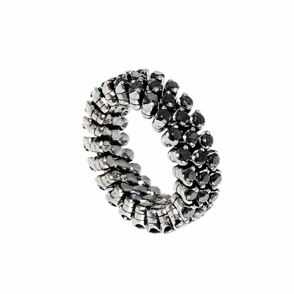 Serafino Consoli Black diamonds ring - Lionel Meylan Vevey