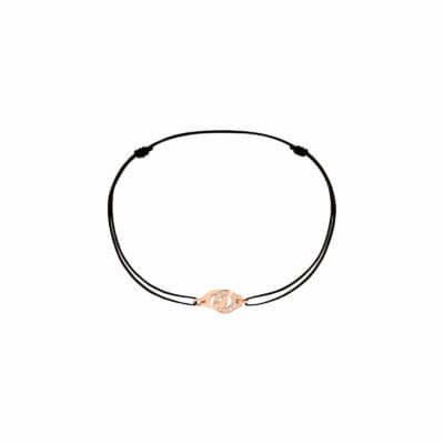 Menottes dinh van R8 cord bracelet white gold and diamonds