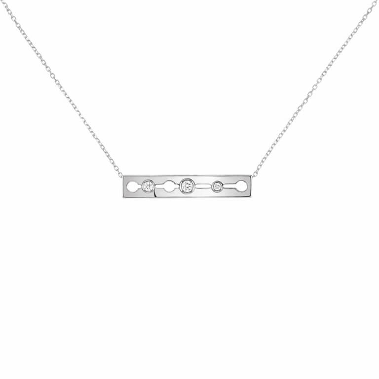 Dinh Van - Pulse dinh van small necklace white gold and diamonds
