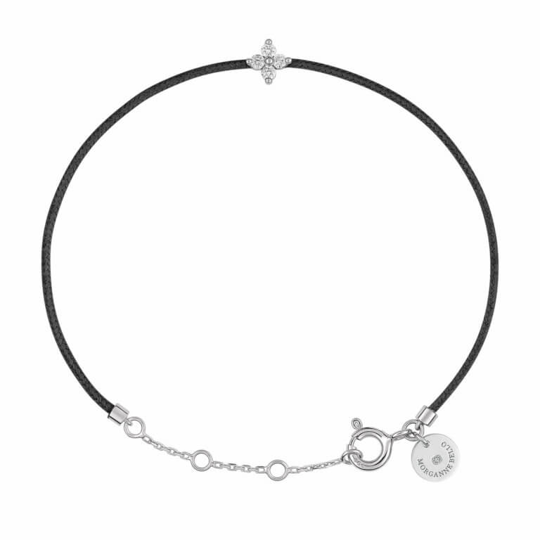 Morganne Bello - Cordon précieux Bracelet trèfle diamants