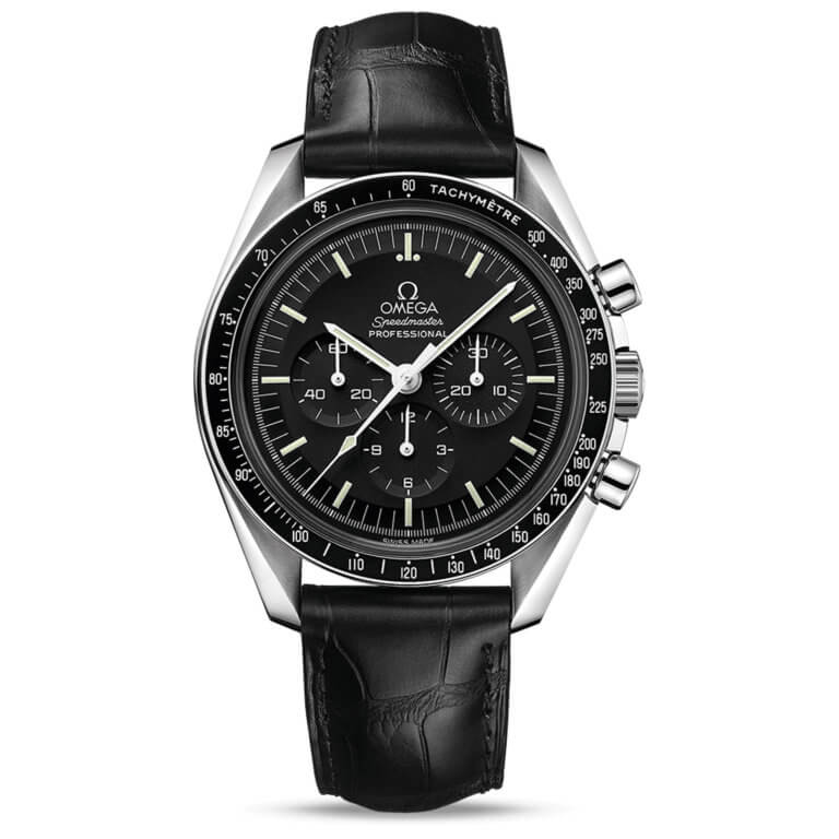 Omega - Speedmaster Moonwatch professional chronographe 42mm verre Hésalite