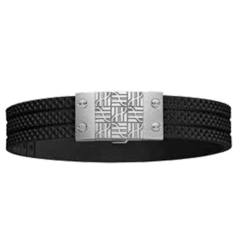 Hublot - Bracelet caoutchouc et fermoir en acier et plaqué noir