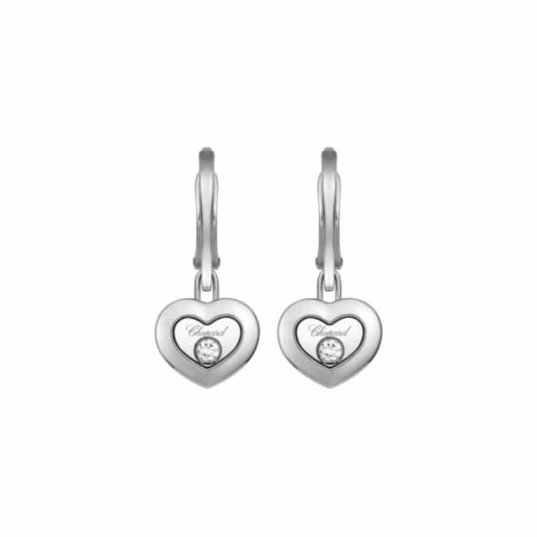 Chopard - Happy Diamonds pendant earrings in white gold