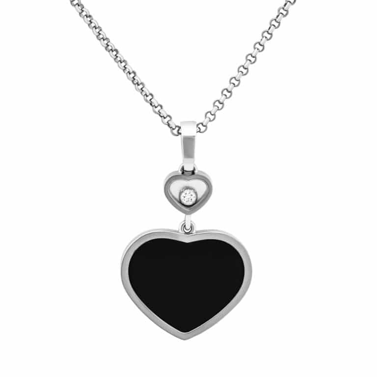 Chopard - Happy Hearts collier en or blanc avec pendentif coeur