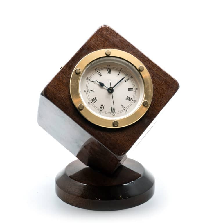 Vintage weather cube with clock