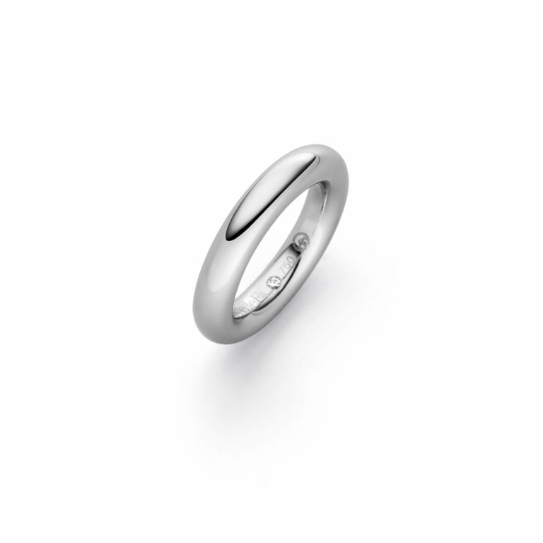 IsabelleFa - Rotonde ring in white gold 750 set with a diamond