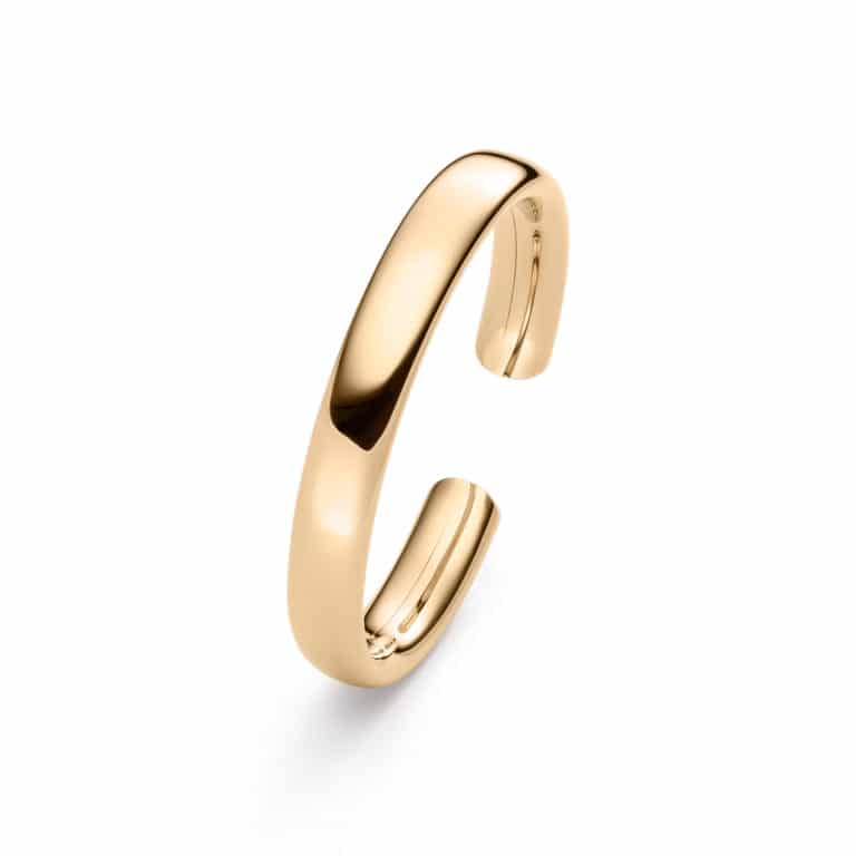 IsabelleFa - Flix Flex oval bangle in pink gold 750 set with a diamond