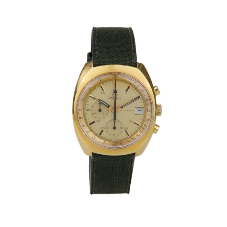 Lémania - Vintage automatic chronograph 39mm gold plated case