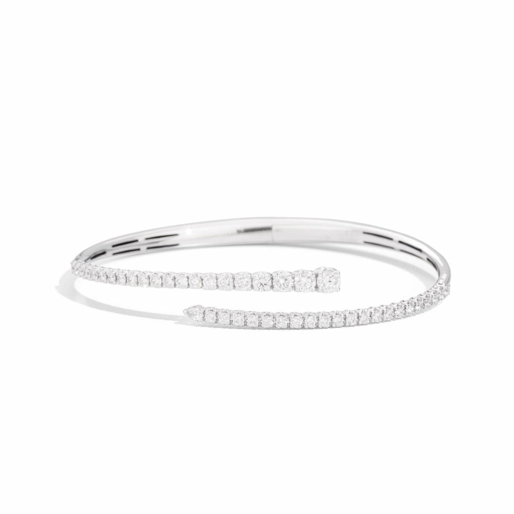 Anniversary white gold bracelet