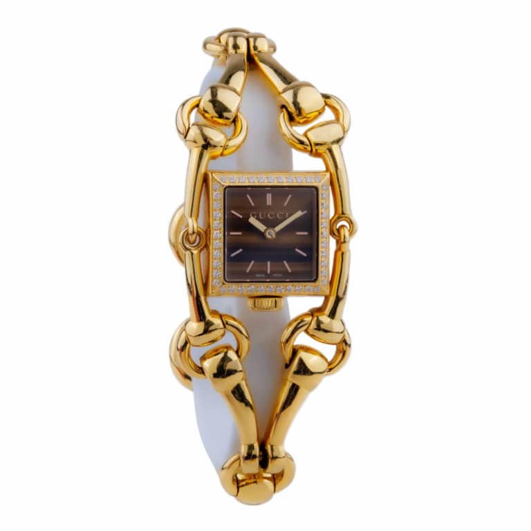 Gucci - Signoria yellow gold quartz watch