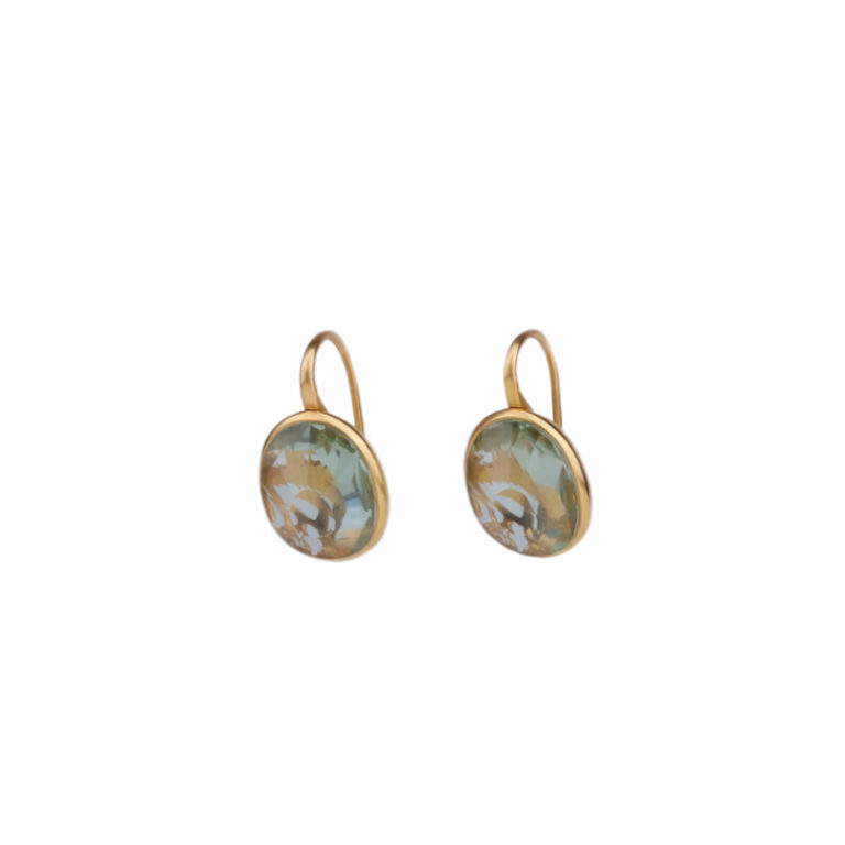 Pomellato - Arabesque earrings rose gold 750 prasiolites