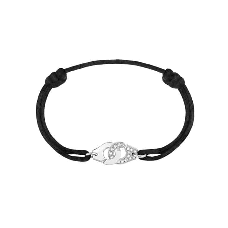 Dinh Van - Bracelet on cord Cuffs with diamonds – R10