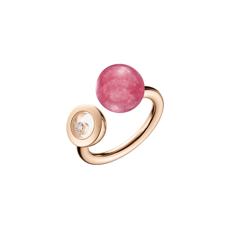 Chopard - Happy Diamonds Planet – Pink Gold, Diamond and Rhodochrosite Ring