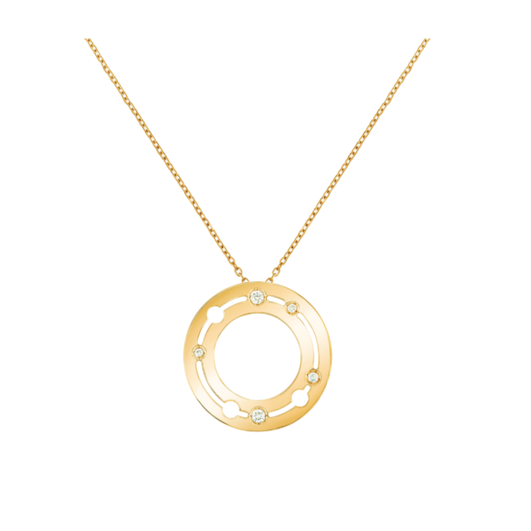 Dinh Van - Pulse Chain Pendant in Yellow Gold
