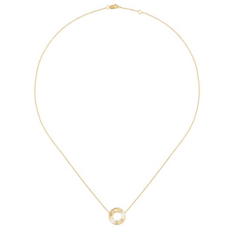Dinh Van - Pulse necklace – Yellow gold with diamonds