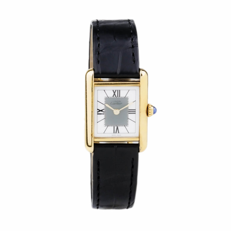 Cartier - Vintage Must Tank silver and gold plated case