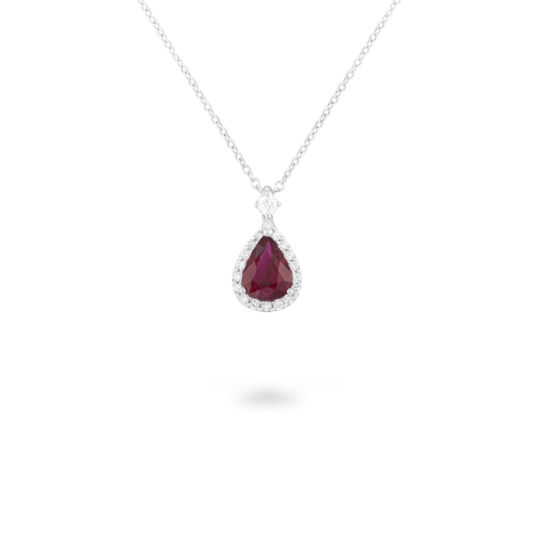 Piero Milano - Necklace with diamond and ruby