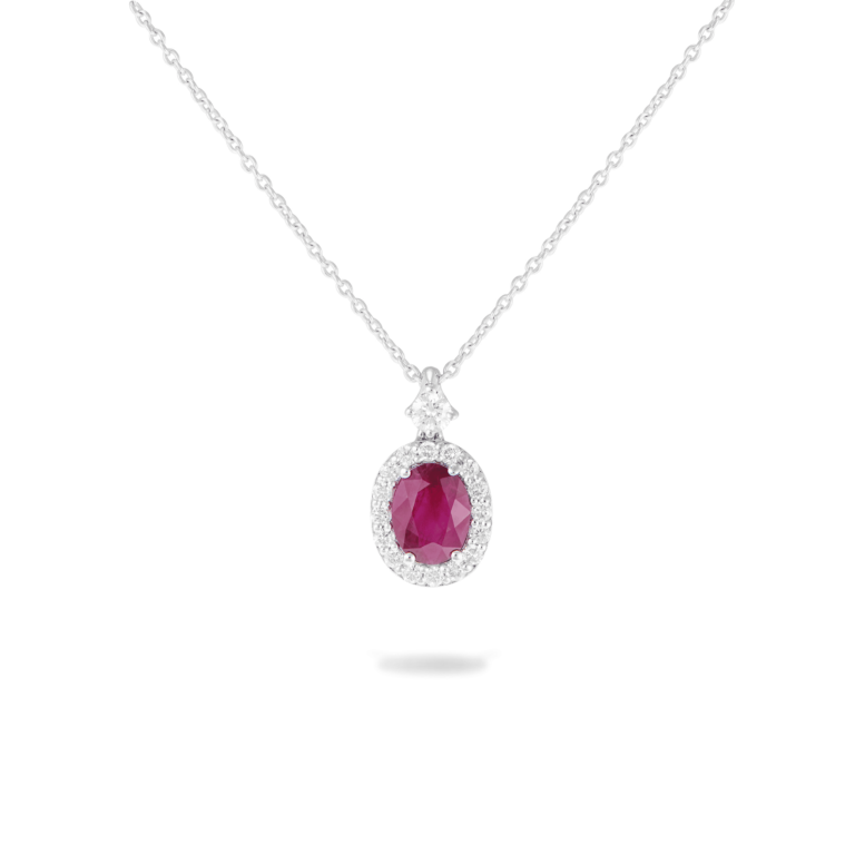 Piero Milano - Necklace with ruby and diamonds