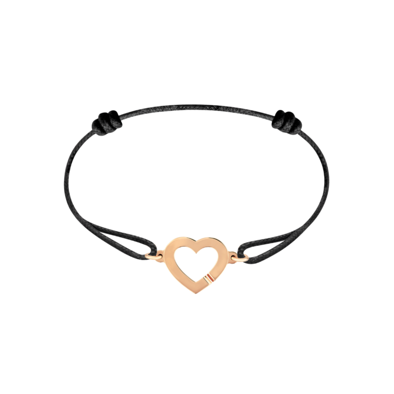 Dinh Van - Heart R12 Cord Bracelet – Pink Gold