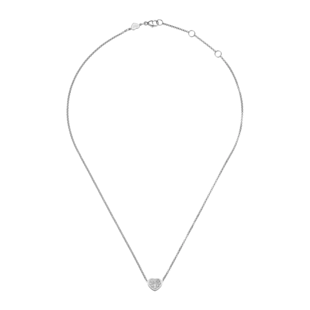 My Happy Heart necklace in white gold and diamonds