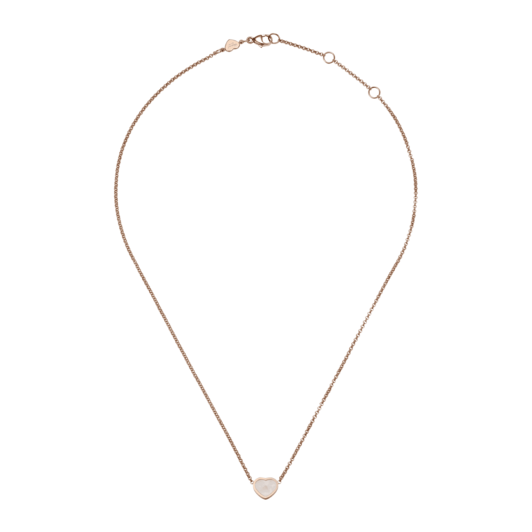 Chopard - My Happy Heart collier en or rose et nacre