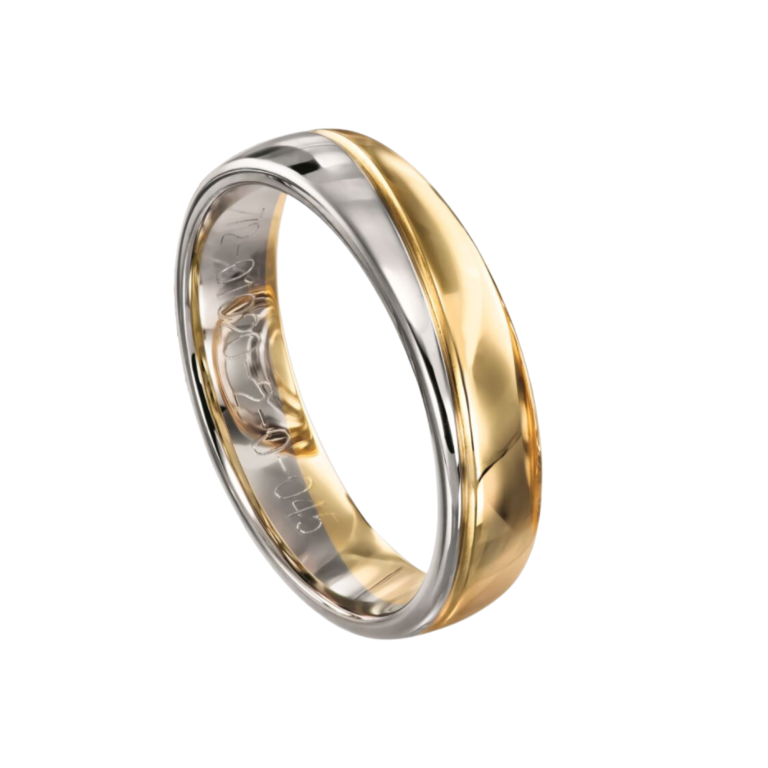 Furrer Jacot - Yellow and white gold wedding ring