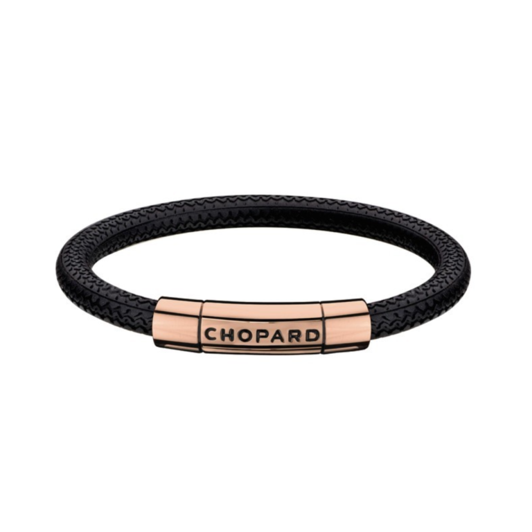 Chopard - Mille Miglia Classic Racing bracelet in rubber – rose gold-coloured polished stainless steel clasp