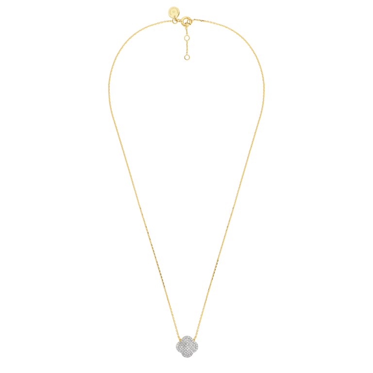 Morganne Bello - Chance diamond necklace set in yellow gold