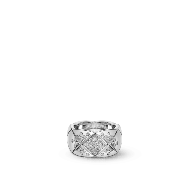 CHANEL - BAGUE COCO CRUSH avec diamants – grand modèle