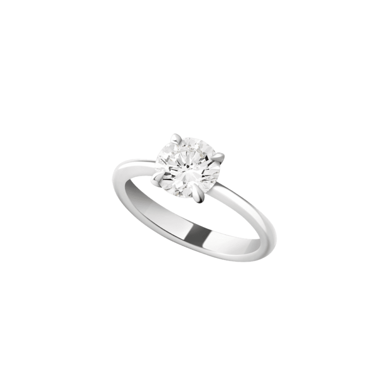 Lionel Meylan Créations - Solitaire in white gold with brilliant-cut diamond