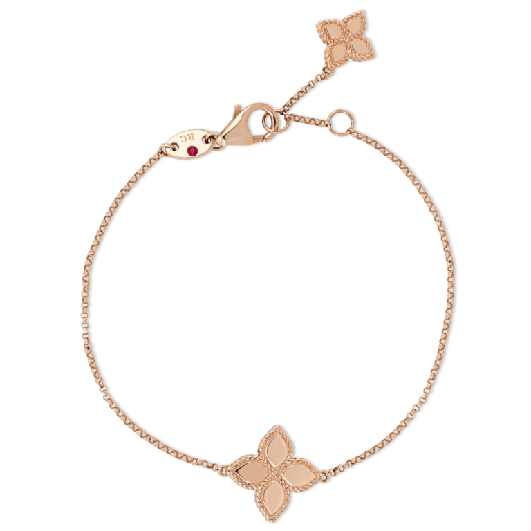 Roberto Coin - Bracelet in 750 rose gold with a flower design