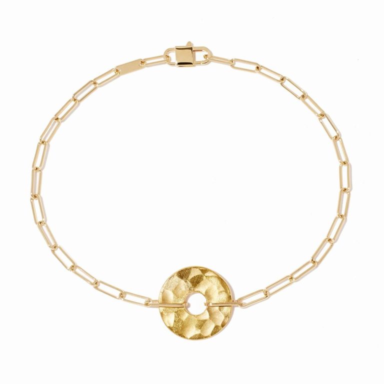 Dinh Van - Pi 14mm bracelet in yellow gold