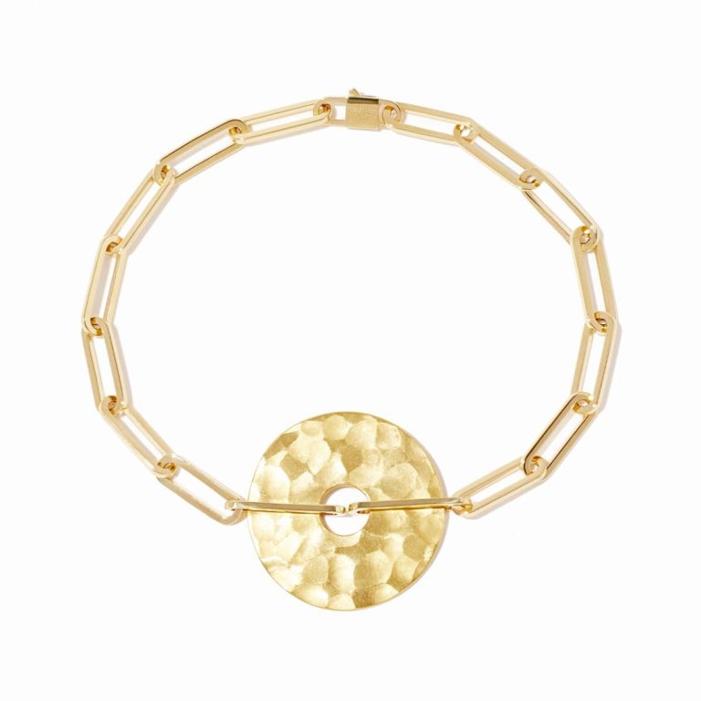 Dinh Van - Pi 23mm bracelet in yellow gold