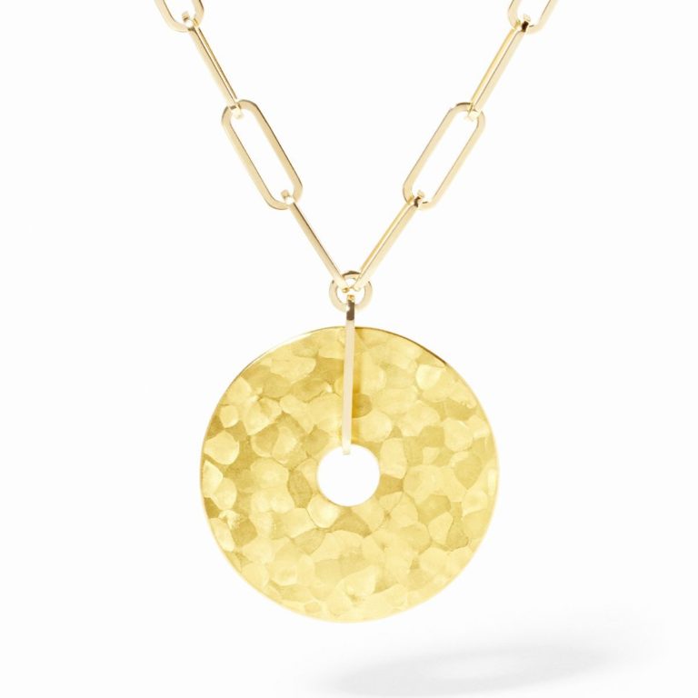Dinh Van - Pi 14mm necklace in yellow gold