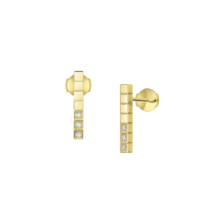 Chopard - Ice Cube earrings – in yellow gold and diamonds