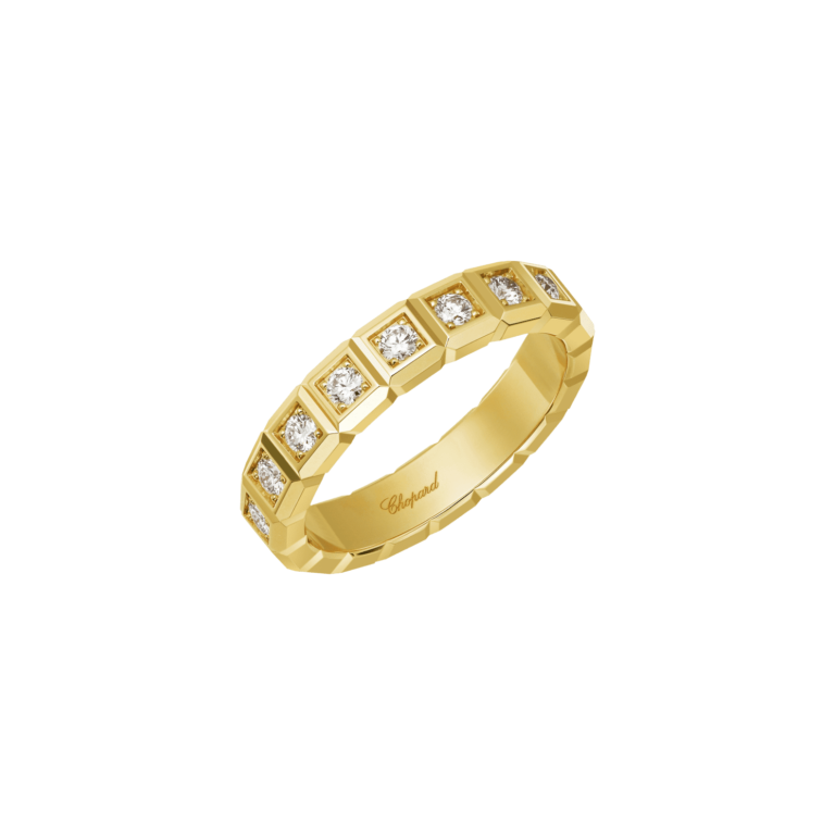 Chopard - Ice Cube ring – in yellow gold and diamonds
