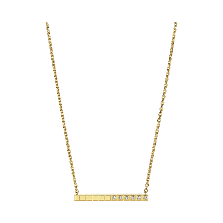 Chopard - Ice Cube necklace – in yellow gold and diamonds