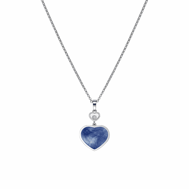 Chopard - Happy Hearts pendant in white gold, mother-of-pearl and diamond