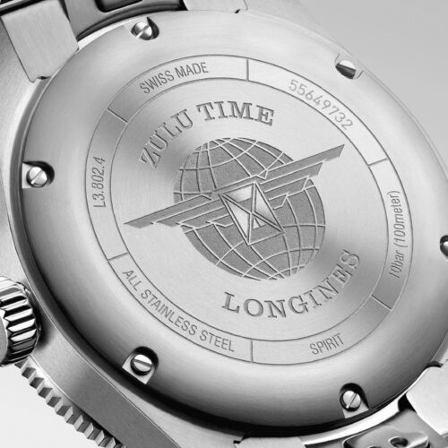 LONGINES SPIRIT ZULU TIME L3.802.4.63.6 horlogerie lionel meylan vevey lausanne