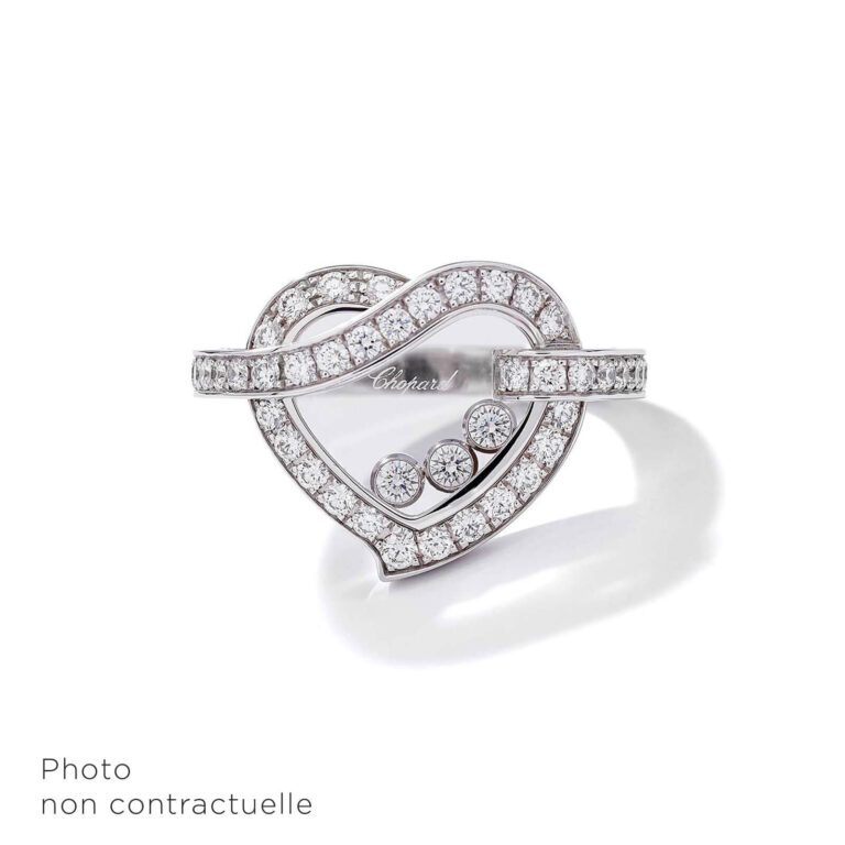 Chopard - Bague Happy Diamonds cœur GM