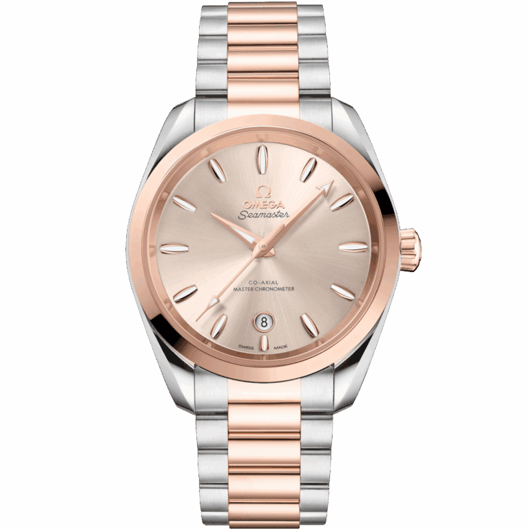 OMEGA - Seamaster Aqua Terra Shades 38 mm, acier ‑ or « Sedna™ » sur acier ‑ or « Sedna™ »