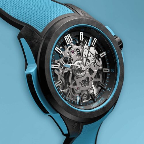 NORQAIN NNQ3001QBA1AS/B002 Wild ONE Skeleton 39mm Sky Blue horlogerie lionel meylan vevey lausanne