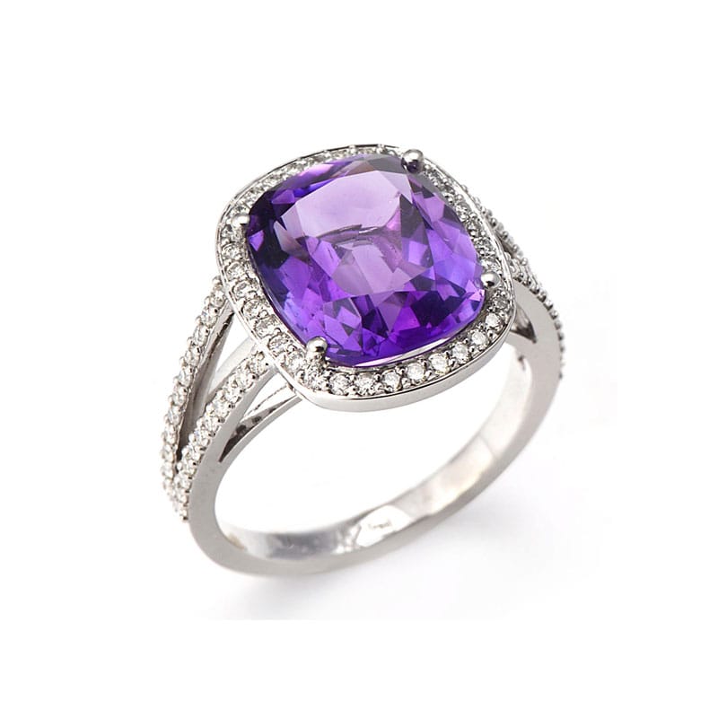Lionel Meylan Bijouy Ring Amethyst White Gold